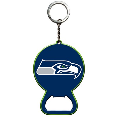 Fan Mats  LLC Seattle Seahawks Keychain Bottle Opener Blue