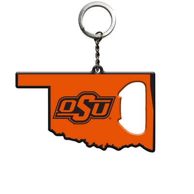 Fan Mats  LLC Oklahoma State Cowboys Keychain Bottle Opener Orange