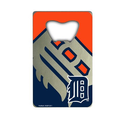 Fan Mats  LLC Detroit Tigers Credit Card Bottle Opener Blue, Orange & Silver