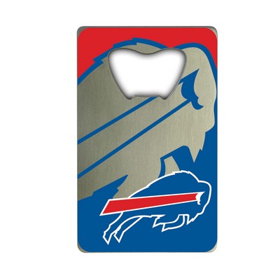 Fan Mats  LLC Buffalo Bills Credit Card Bottle Opener Blue, Red & Silver