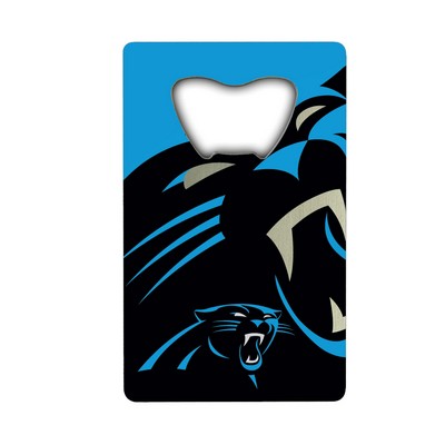 Fan Mats  LLC Carolina Panthers Credit Card Bottle Opener Blue, Black & Silver