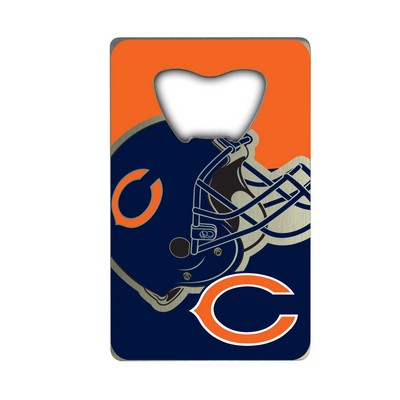 Fan Mats  LLC Chicago Bears Credit Card Bottle Opener Blue, Orange & Silver