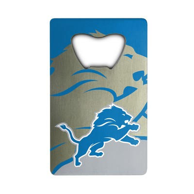 Fan Mats  LLC Detroit Lions Credit Card Bottle Opener Blue & Silver