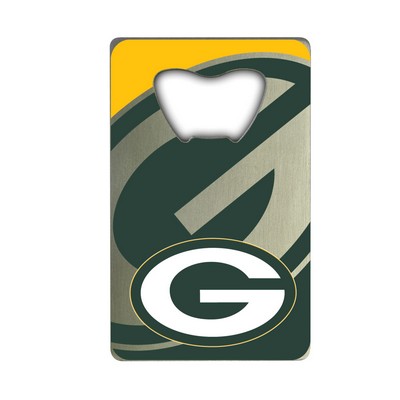 Fan Mats  LLC Green Bay Packers Credit Card Bottle Opener Green, Yellow & Silver