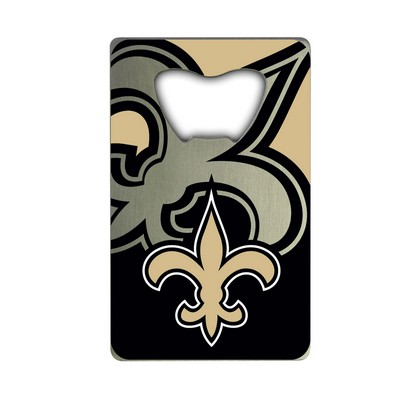 Fan Mats  LLC New Orleans Saints Credit Card Bottle Opener Gold, Black & Silver