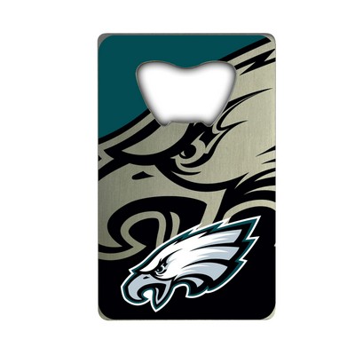 Fan Mats  LLC Philadelphia Eagles Credit Card Bottle Opener Green, Black & Silver