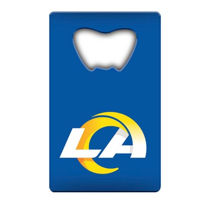 Fan Mats  LLC Los Angeles Rams Credit Card Bottle Opener Navy