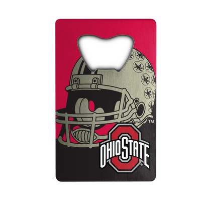 Fan Mats  LLC Ohio State Buckeyes Credit Card Bottle Opener Red & Silver