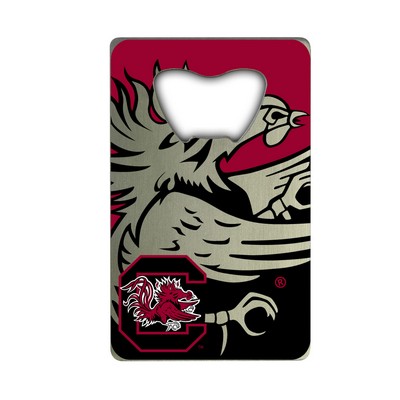 Fan Mats  LLC South Carolina Gamecocks Credit Card Bottle Opener Blue, Orange & Silver