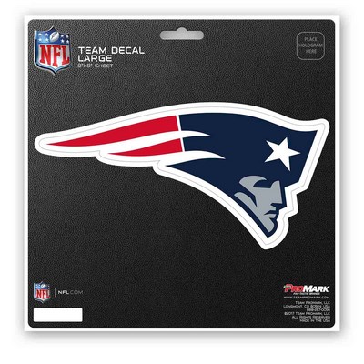 Fan Mats  LLC New England Patriots Large Decal Blue & Red