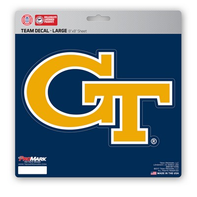 Fan Mats  LLC Georgia Tech Yellow Jackets Large Decal Blue & Gold