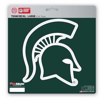 Fan Mats  LLC Michigan State Spartans Large Decal Green