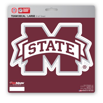 Fan Mats  LLC Mississippi State Bulldogs Large Decal Maroon