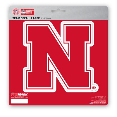 Fan Mats  LLC Nebraska Cornhuskers Large Decal Red