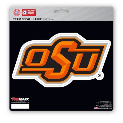 Fan Mats  LLC Oklahoma State Cowboys Large Decal Orange & Black