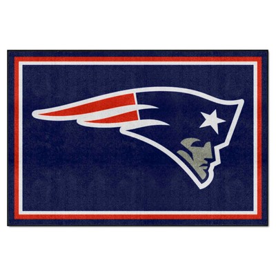 Fan Mats  LLC New England Patriots 5x8 Rug Navy