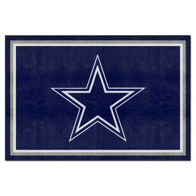 Fan Mats  LLC Dallas Cowboys 5x8 Rug Navy