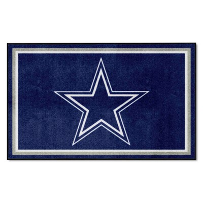 Fan Mats  LLC Dallas Cowboys 4x6 Rug Navy