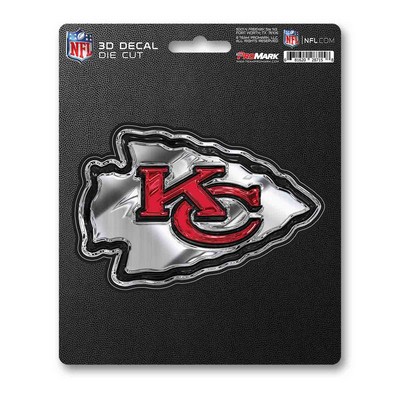 Fan Mats  LLC Kansas City Chiefs 3D Decal Red