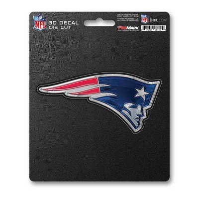 Fan Mats  LLC New England Patriots 3D Decal Blue & Red