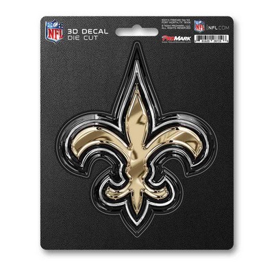 Fan Mats  LLC New Orleans Saints 3D Decal Gold & Black