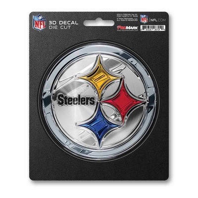 Fan Mats  LLC Pittsburgh Steelers 3D Decal Multi Color