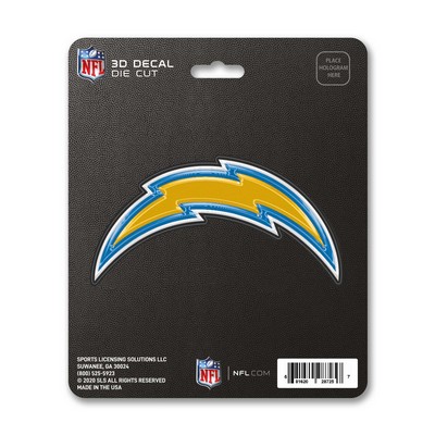 Fan Mats  LLC Los Angeles Chargers 3D Decal Blue & Yellow