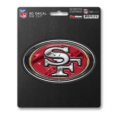 Fan Mats  LLC San Francisco 49ers 3D Decal Red