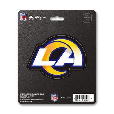 Fan Mats  LLC Los Angeles Rams 3D Decal Blue