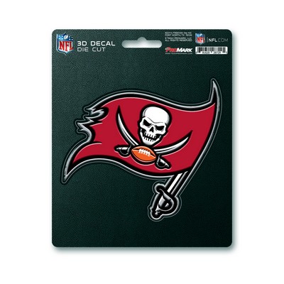 Fan Mats  LLC Tampa Bay Buccaneers 3D Decal Pewter