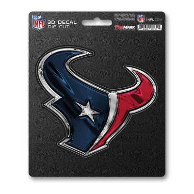 Fan Mats  LLC Houston Texans 3D Decal Blue & Red