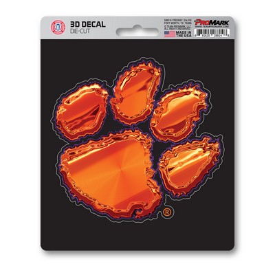 Fan Mats  LLC Clemson Tigers 3D Decal Orange