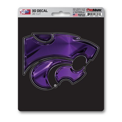 Fan Mats  LLC Kansas State Wildcats 3D Decal Purple