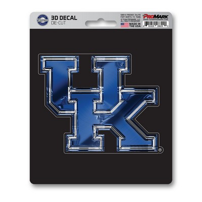 Fan Mats  LLC Kentucky Wildcats 3D Decal Blue