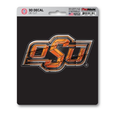 Fan Mats  LLC Oklahoma State Cowboys 3D Decal Orange & Black