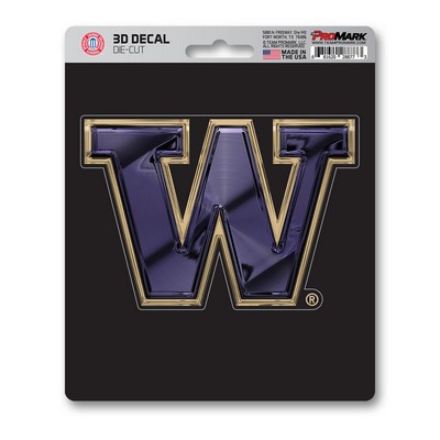 Fan Mats  LLC Washington Huskies 3D Decal Purple