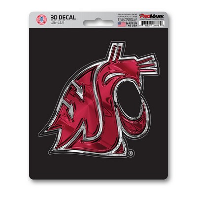 Fan Mats  LLC Washington State Cougars 3D Decal Maroon