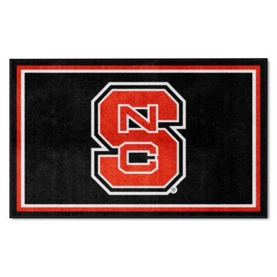 Fan Mats  LLC NC State Wolfpack 4x6 Rug Black