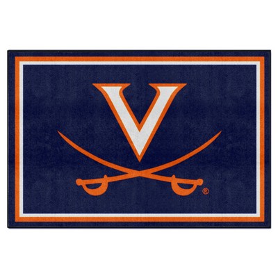 Fan Mats  LLC Virginia Cavaliers 5x8 Rug Navy