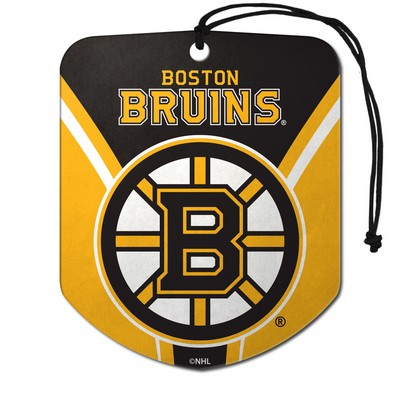 Fan Mats  LLC Boston Bruins Air Freshener 2-pk Yellow & Black