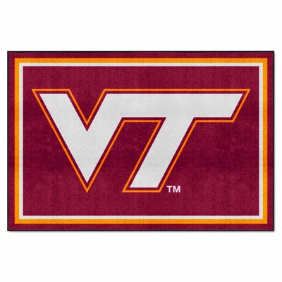 Fan Mats  LLC Virginia Tech Hokies 5x8 Rug Maroon