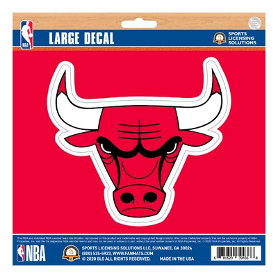 Fan Mats  LLC Chicago Bulls Large Decal Red