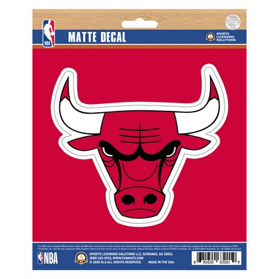 Fan Mats  LLC Chicago Bulls Matte Decal Red