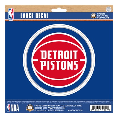 Fan Mats  LLC Detroit Pistons Large Decal Royal