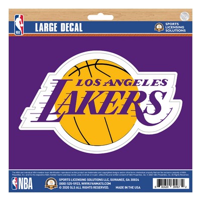 Fan Mats  LLC Los Angeles Lakers Large Decal Purple