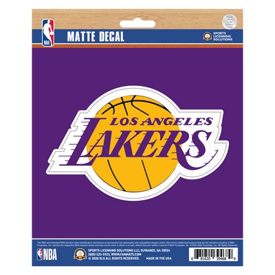 Fan Mats  LLC Los Angeles Lakers Matte Decal Purple