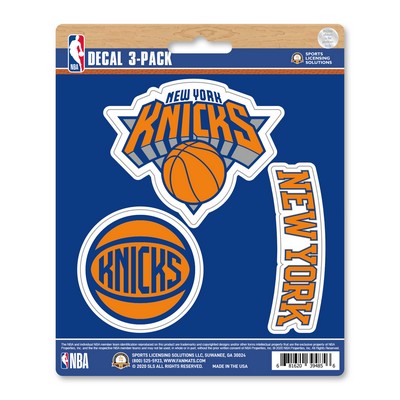 Fan Mats  LLC New York Knicks Decal 3-pk Orange