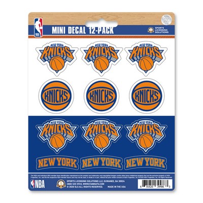 Fan Mats  LLC New York Knicks Mini Decal 12-pk Orange