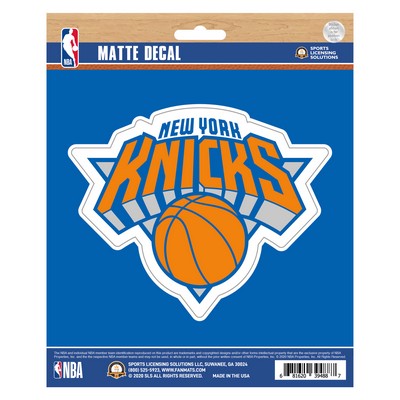 Fan Mats  LLC New York Knicks Matte Decal Blue