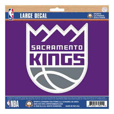 Fan Mats  LLC Sacramento Kings Large Decal Purple